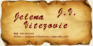 Jelena Vitezović vizit kartica